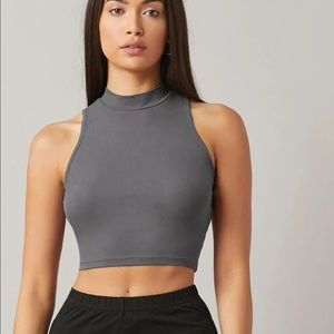 Mock neck tank top